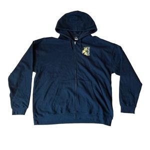 NWOT Mens La Familia MMXIV Full-Zip Jacket Black Hooded SZ XL‎
